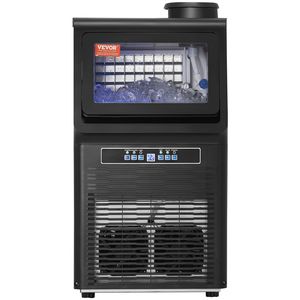 Macchina per il Ghiaccio Professionale da 70 libbre/24H con Capacità di Stoccaggio di 12 libbre, 36 Cubetti di Ghiaccio, 15 Minuti di Produzione, Display Digitale a LED - Product Image 1