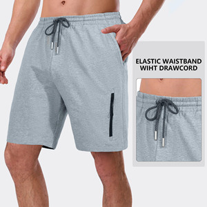 Shorts de haute qualité pour hommes, athlétiques, en polyester, pour entraînement, course à pied, décontractés, avec poches et cordon de serrage réglable - Product Image 3