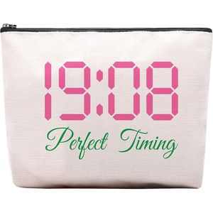 Accessori per Confraternite Greche Nere, Borse per Cosmetici Rosa e Verdi, Regalo per Sorelle e Amiche - Product Image 2