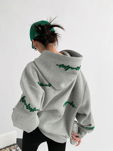 Sudadera con Capucha para Mujer, Suave, Cómoda, de Alta Calidad, Transpirable, Estampada, Informal, Lisa, con Capucha Delantera, Suministro OEM, Venta al Por Mayor, Personalizada, Invierno - Product Image 5