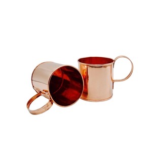 Lot de 2 mugs en cuivre martelé de qualité supérieure, créatifs et très demandés, idéaux pour la maison et le bureau, prix usine - Product Image 2