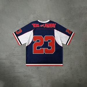 เสื้อฟุตบอลไซส์พิเศษสำหรับผู้ชายเสื้อทีมระบายอากาศเสื้อกีฬาแขนสั้นมีลายพิมพ์ดีไซน์ - Product Image 2