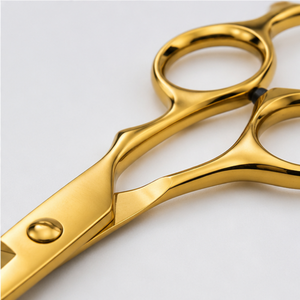 Kit de ciseaux de coiffure professionnels avec lames en acier inoxydable, pointe acérée, pour droitiers, manche long, usage en salon - Product Image 5