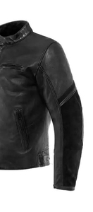 Blouson en cuir pour homme, style motard rétro, vêtement de protection, couleur personnalisable, vente en gros - Product Image 4