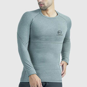 Chemise de compression à manches longues imprimée pour homme, vente flash, qualité supérieure, prix bas - Product Image 1