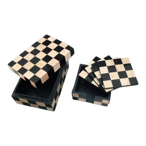 Caja de Joyería de Madera y Resina Ecológica Hecha a Mano de Lujo, Decoración para el Hogar Artesanal Exquisita - Product Image 1