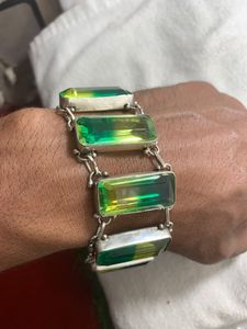 Top Quality Colorful Square Natural <b>Stone</b> Beaded <b>Bracelet</b> Brass Jewelry Gemstone Handmade Ethnic Jewelry For Women Best Price - Product Image 5
