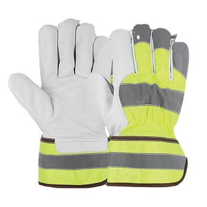 ถุงมือหนังวัวแท้ลายเกรนยอดนิยม สวมใส่สบาย สำหรับงานอุตสาหกรรม ทำสวน ป้องกันมือ และอุปกรณ์ป้องกันส่วนบุคคล - Product Image 1