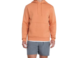 Sudadera con Capucha para Hombre, Color Sólido, Informal, para Otoño, Naranja, Transpirable, 100% Algodón, Felpa, Tejido de Punto - Product Image 5