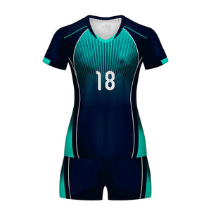 Ensemble de maillots de volley-ball personnalisés, noir, col en V, manches courtes, numéro 2 sublimé, évacuation de l'humidité, polyester 160g, taille élastique, adulte - Product Image 6