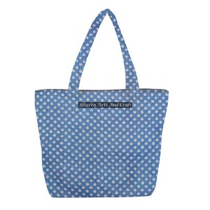 Bolso Acolchado Grande Hecho a Mano de Lona de Algodón con Estampado Floral para Mujer, Bolsa Acolchada de Estilo Floral, Regalo de Verano - Product Image 1