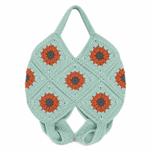 Bolso de Hombro Pequeño de Verano para Mujer, Hecho a Mano con Ganchillo de Algodón, Diseño Boho de Camuflaje, Reutilizable, Color y Logotipo Personalizables - Product Image 1