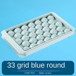 Moule à glaçons sphériques 3D en acrylique avec couvercle, style diamant, pour la fabrication de glaçons sphériques, moule DIY, fabricant de boules de glace, recyclable, usage commercial en <span class=keywords><strong>cuisine</strong></span> - Product Image 4