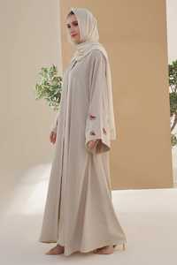 Wholesale Luxury Diamond Open Button <b>Abaya</b> Dress Turkey Modest Dubai EID Robe for Women Casual Style Luxury Kimono for Muslims - Product Image 3