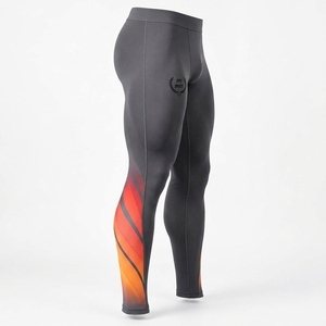 <b>Men</b> <b>Legging</b> Custom Athletic <b>Compression</b> Pants Lightweight Breathable Fabric Stretch Construction Comfortable Fit Moisture - Product Image 6