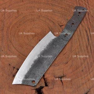 Cuchillo de Carnicero Rústico de Acero al Carbono Forjado a Mano, Hoja de Acero de Alto Contenido de Carbono, Mango Personalizado, Herramienta de Cocina OEM - Product Image 3