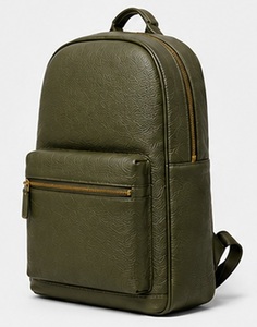 <b>Black</b> Genuine Leather Vintage Mens Business Travel Laptop <b>Backpack</b> <b>Waterproof</b> Anti-Theft Winter Polyester Zipper Portable - Product Image 2