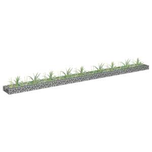 Lit de jardin surélevé en gabion en acier galvanisé 141.7 \ "x11.8 \" x3.9 \" - Product Image 1