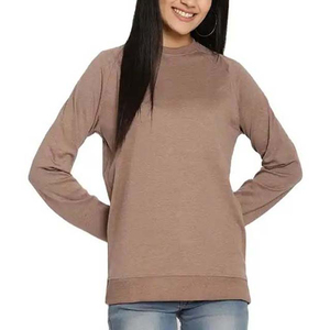 Sweat-shirt à demi-zip en maille douce, confortable, à manches longues, moderne, décontracté, chaud, pour usage quotidien, vêtement de mode, approvisionnement en gros direct usine - Product Image 5