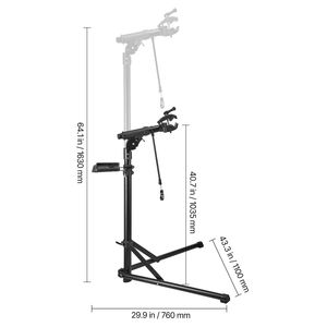 Support de réparation de vélo robuste de 85 lb, hauteur réglable de 40,7 à 64,1 cm avec plateau à outils magnétique, support de travail pliable pour vélo - Product Image 6