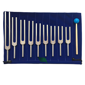 Juego de 9 Diapasones de Solfeggio Dorados para Ejercicios de Vibración Sonora y Relajación, Diseños Personalizados, Fabricante Mayorista - Product Image 3