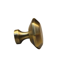 Perilla de armario con forma de Octágono y acabado de latón macizo moderno, herrajes elegantes para muebles y cajones para cocina y dormitorio - Product Image 4