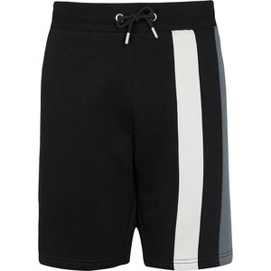 Ensemble de survêtement d'été 2 pièces pour homme : T-shirt décontracté et short pour le jogging sportif, en maille unie polyester/coton - Product Image 5