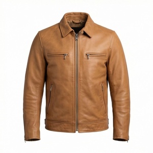Chaqueta de Motociclista de Cuero Genuino para Hombre de la Mejor Calidad, Nueva Colección de Invierno, Chaquetas de Motocicleta con Protecciones Desmontables Personalizadas - Product Image 1