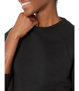 Nouvel Arrivage – Sweat-shirt en Coton Confortable et Décontracté pour Femme, Col Rond, Manches Longues, Épaules Tombantes, Couleur Unie, de Luxe, Origine Bangladesh - Product Image 3