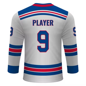 Maillot de hockey sur glace pour hommes, pull de sport avec lettres et numéros brodés, maillots de hockey sur glace, poids du tissu 220 grammes, qualité supérieure - Product Image 2