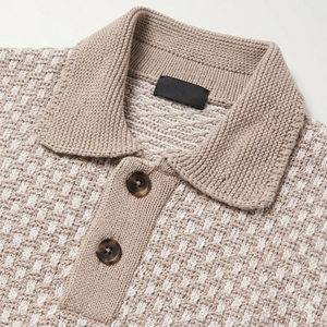 Chemises en tricot brodé 2026 pour hommes, en viscose/polyester, vintage, à manches courtes, respirantes, décontractées, coupe ajustée, de luxe, anti-plis - Product Image 4