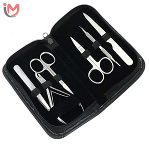 Factory Wholesale 15pcs Women Travel Grooming Kit Personal Care Tool Beauty Manicure and <b>Pedicure</b> <b>Set</b> with Leather case OEM - Product Image 2