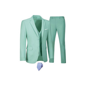 Ensemble de costume décontracté slim pour homme, style business, en crochet, effet délavé, pour l'été - Product Image 5