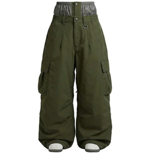 <b>Waterproof</b> Baggy Cargo Snow Pants <b>Trousers</b> Custom Streetwear Snowboard Cargo Pockets Loose Wide Leg Ski Men Pants - Product Image 4