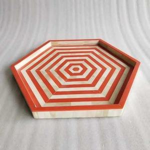 Plateau en os incrusté fait main de luxe pour le service, la table basse, la salle à manger, la décoration de la maison, les cadeaux, écologique, qualité supérieure - Product Image 3