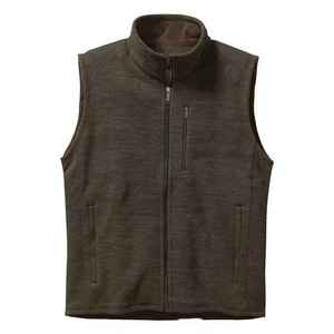 Gilet polaire sans manches pour homme, coupe ajustée, avec logo personnalisé OEM, fermeture éclair intégrale, pour la chasse et les activités de plein air - Product Image 5