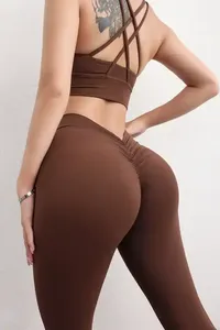 Conjuntos Deportivos de 2 Piezas para Mujer de Alta Calidad OEM para Gimnasio y Yoga - Spandex/Nylon Ecológico de Secado Rápido y Transpirable - Product Image 4