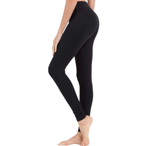 Leggings elásticos de cintura alta con textura acanalada para mujer, para yoga, gimnasio, fitness y uso diario. - Product Image 2