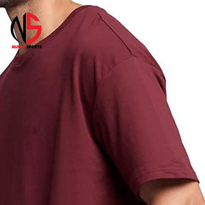 เสื้อยืดโอเวอร์ไซส์ผู้ชายสีพื้น ผลิตจากผ้าฝ้ายแท้ 100% รุ่นใหม่ / เสื้อยืดโอเวอร์ไซส์ย้อมสีพื้นคุณภาพพรีเมียมสั่งทำพิเศษ ปี 2026 - Product Image 6