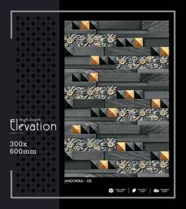 Elegante Azulejo de Pared de Porcelana de Alta Profundidad 300x600mm 30x60cm 12x24, Cerámica Decorativa Mate con Textura Perforada para Baño - Product Image 2