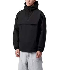 Custom <b>Men's</b> Winter Waterproof Breathable Windbreaker <b>Jacket</b> Zip-Up Closure Embroidered Logo Retro Nylon Track <b>Jacket</b> Piping - Product Image 1