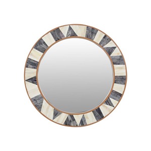 Miroir mural de luxe fait main en os naturel, décoration élégante pour la maison avec miroir en os raffiné - Product Image 6