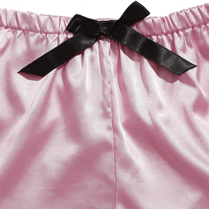 Ensemble de pyjama d'été en tissu tricoté respirant pour femmes, vêtements de nuit offrant une sensation fraîche et relaxante pour une expérience de sommeil réparateur - Product Image 6