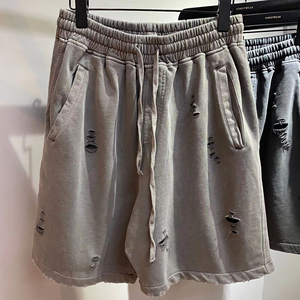 Shorts d'été personnalisés pour hommes – Design tendance, décontractés, en coton confortable et respirant, de bonne qualité, effet délavé à l'acide - Product Image 1