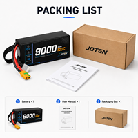 Batterie LiPo JOTEN 6S 22.2V 9000mAh 100C XT90S rechargeable haute puissance pour drone FPV, UAV, avion RC, quadricoptère