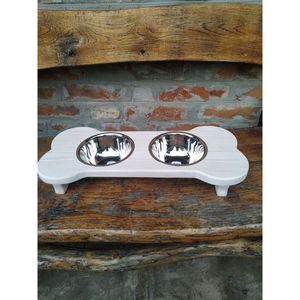 Gamelle pour chien en bois artisanale de qualité export, produit promotionnel pour animaux de compagnie - Product Image 5