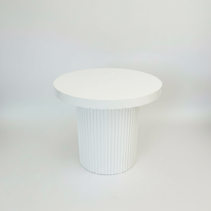 Mesa Auxiliar de Diseño Moderno, Mesa de Centro con una Sola Pata, Color Marrón Claro, Mueble de Hogar de Lujo y Duradero, Color Dinámico - Product Image 1