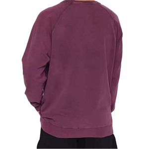 Pull en tricot à col rond et manches raglan pour homme, couleur unie, coupe ample, décontracté, pour l'automne - Product Image 5