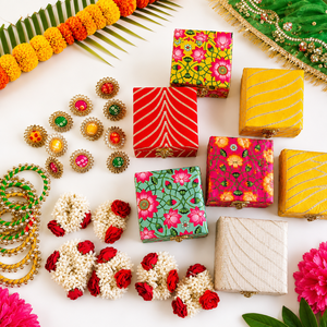 Luxury Handmade Teej <b>Hamper</b> Gift <b>Box</b> Wedding Gift <b>Box</b> Decorative Bangle <b>Box</b> Bridesmaid Return Gift Gangaur Kitty Party Gift - Product Image 1