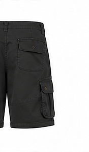 Pantalones Cortos de Lona de Alta Calidad para Hombre, Cintura Elástica, Multibolsillos, Corte Ajustado, Estilo Urbano - Product Image 2